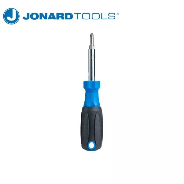 Jonard Tools - 6-in-1 Multi-Bit Screwdriver with Phillips and Slotted Bits