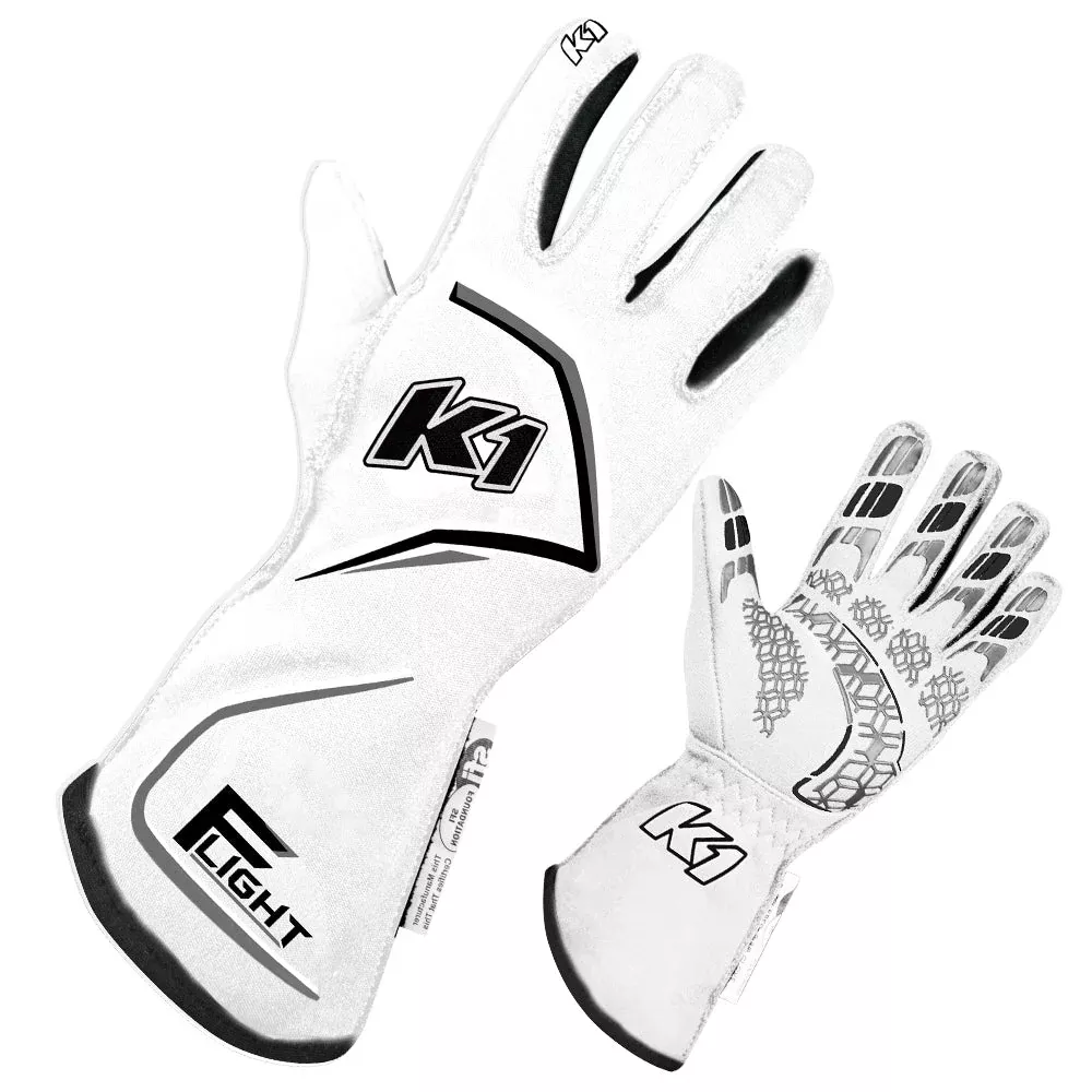 K1 RaceGear - Gloves Flight X-Large White