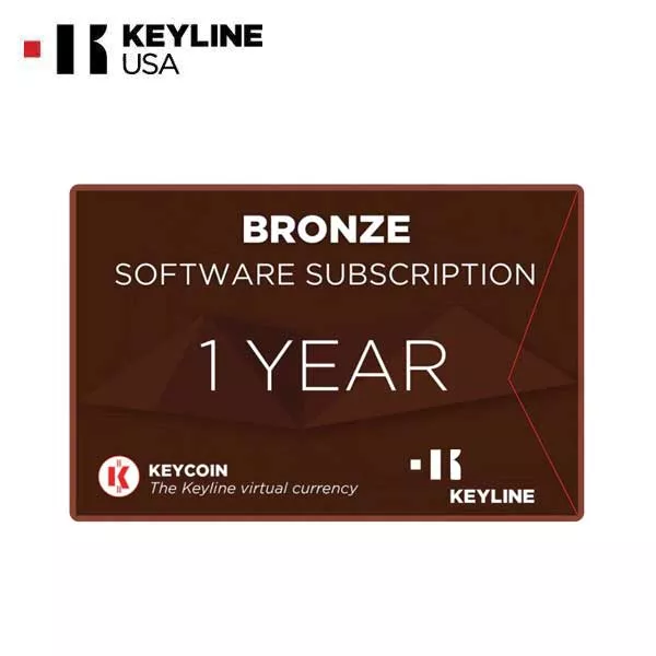 Keyline - Bronze Software Subscription - 1 Year of Updates for Keyline Electronic Key Cutting Machines