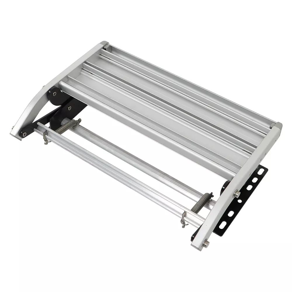 Labwork Aluminum 1 Step Pull Out Retractable Platform Steps Stair Anti-Slip