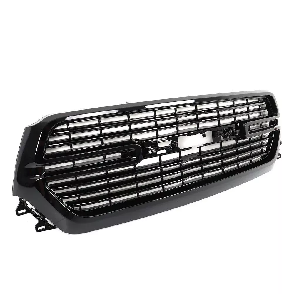 Labwork Front Mesh Upper Grille For Dodge Ram 1500 2019-2023 Gloss Black