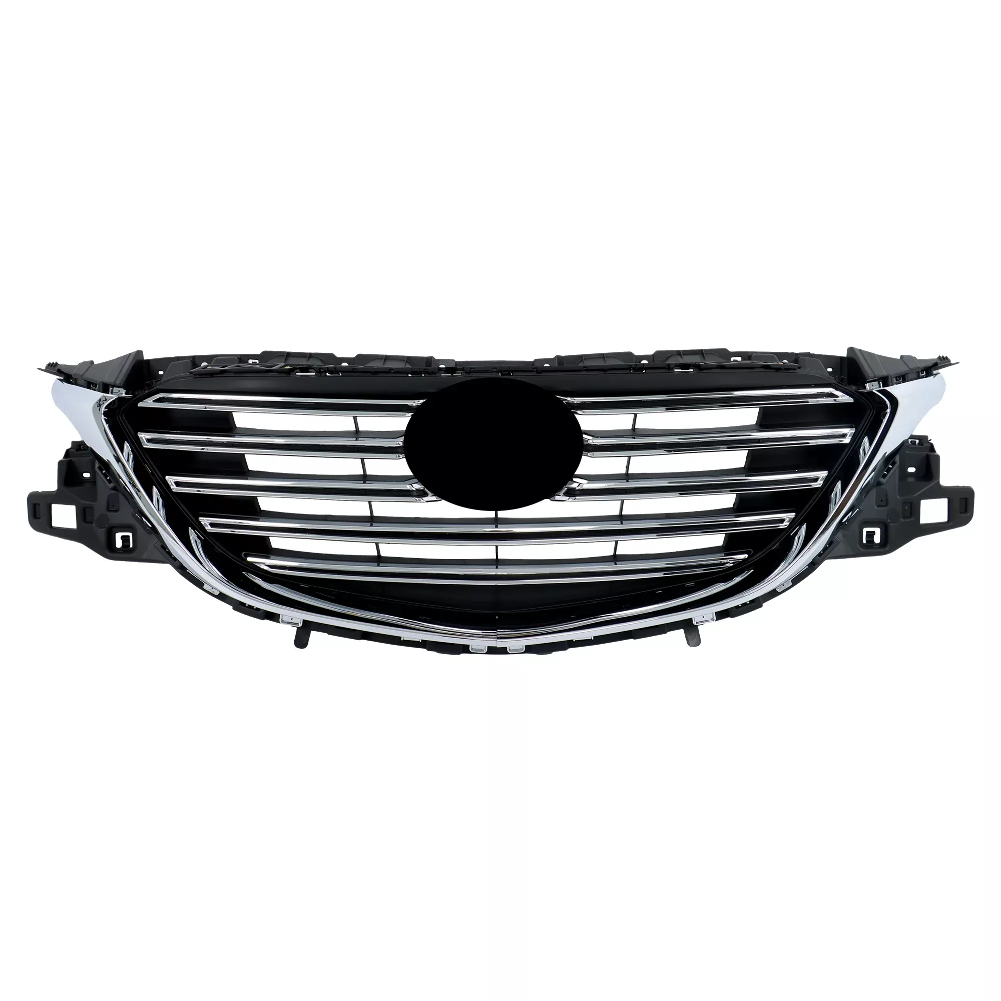 Labwork Front Upper Grille Plastic Black+Chrome For Mazda CX9 2016-22 TK49-50712