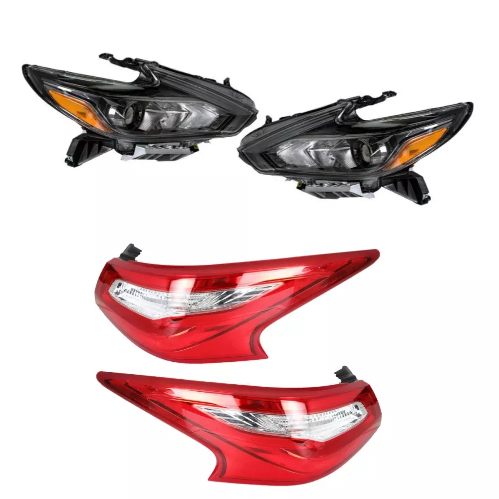 Labwork Left+Right Side Headlights+Tail Lights For 2016-2018 Nissan Altima