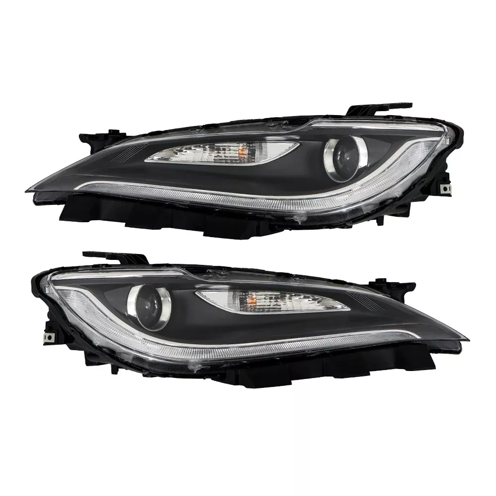 Labwork Pair Headlight For 2016-2017 Chrysler 200 w/o LED DRL Halogen