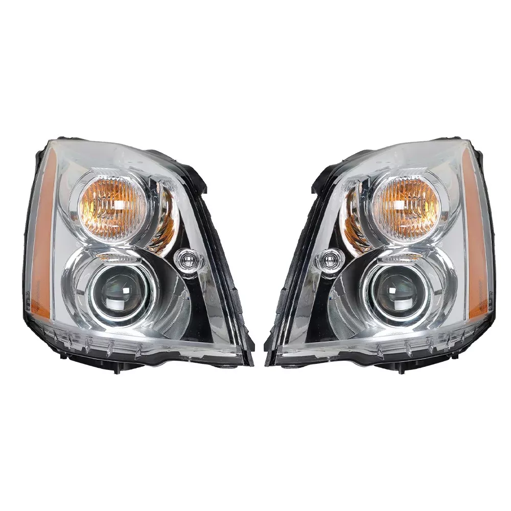 Labwork Right+Left Headlight For 2008-11 Cadillac DTS HID/Xenon Assembly Chrome