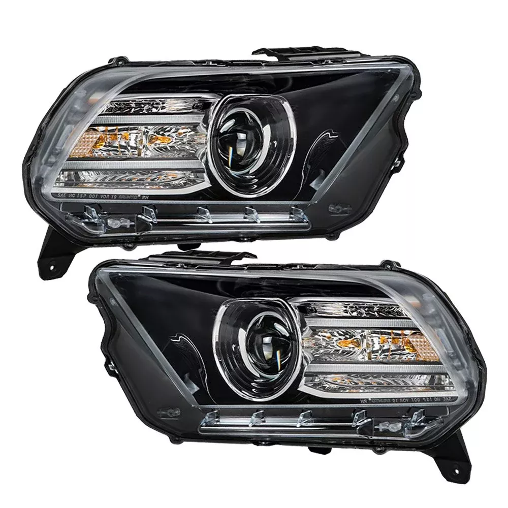 Labwork Right+Left Headlight For 2013-2014 Ford Mustang Projector HID Kit D3S