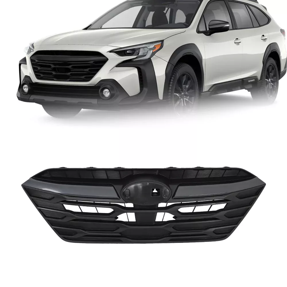 Labwork Upper Grille With Camera Hole Black Plastic For Subaru Outback 2023-2024
