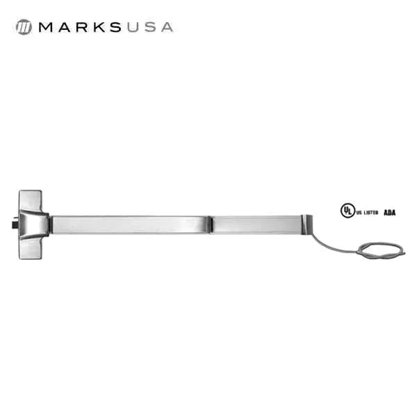 Marks USA - M9900ER - Rim Panic Exit Device - Electric Latch Retraction - Simultaneous Dogging - 32D Satin Stainless -36" - Grade 1