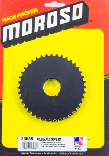 Moroso - Alternator Drive Pulley 40T- Radius Tooth