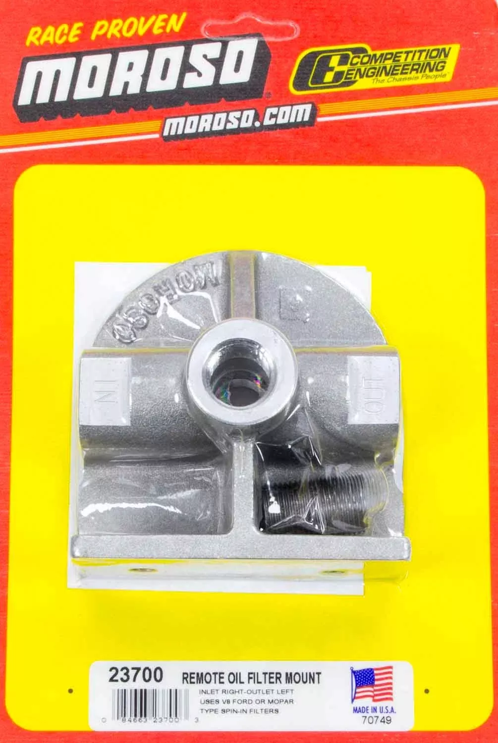 Moroso - Ford Oil Filter Mount