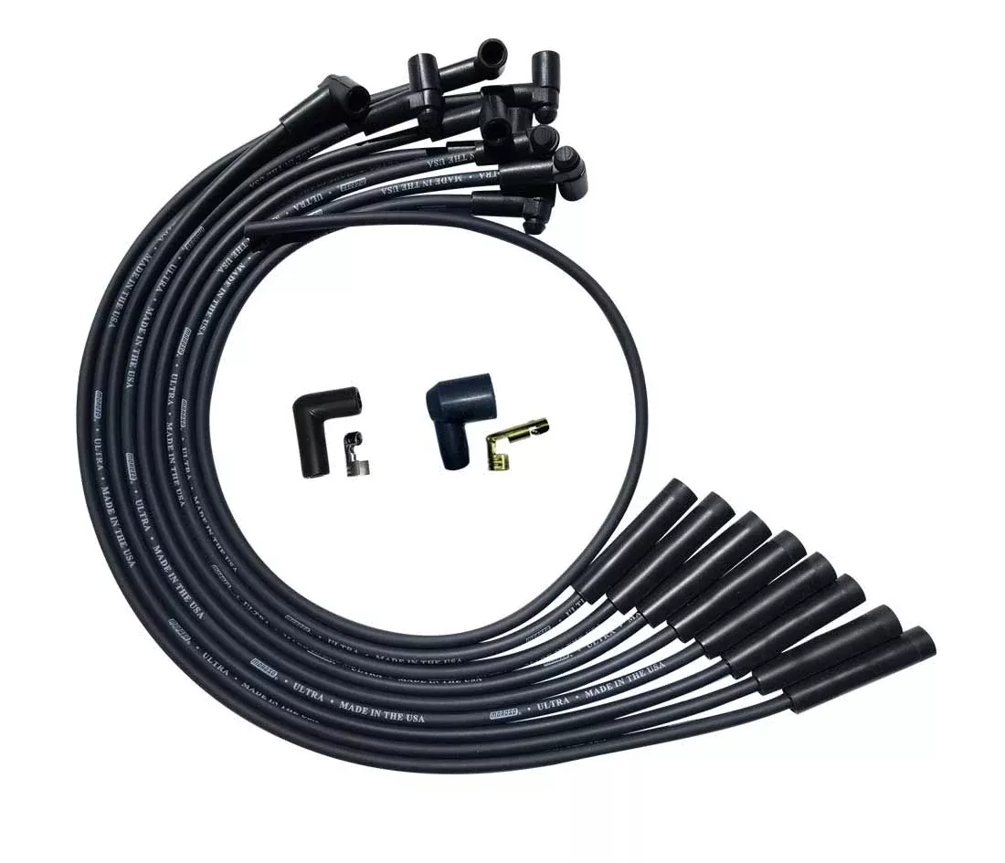 Moroso - Ultra Plug Wire Set BBC Over V/C Black
