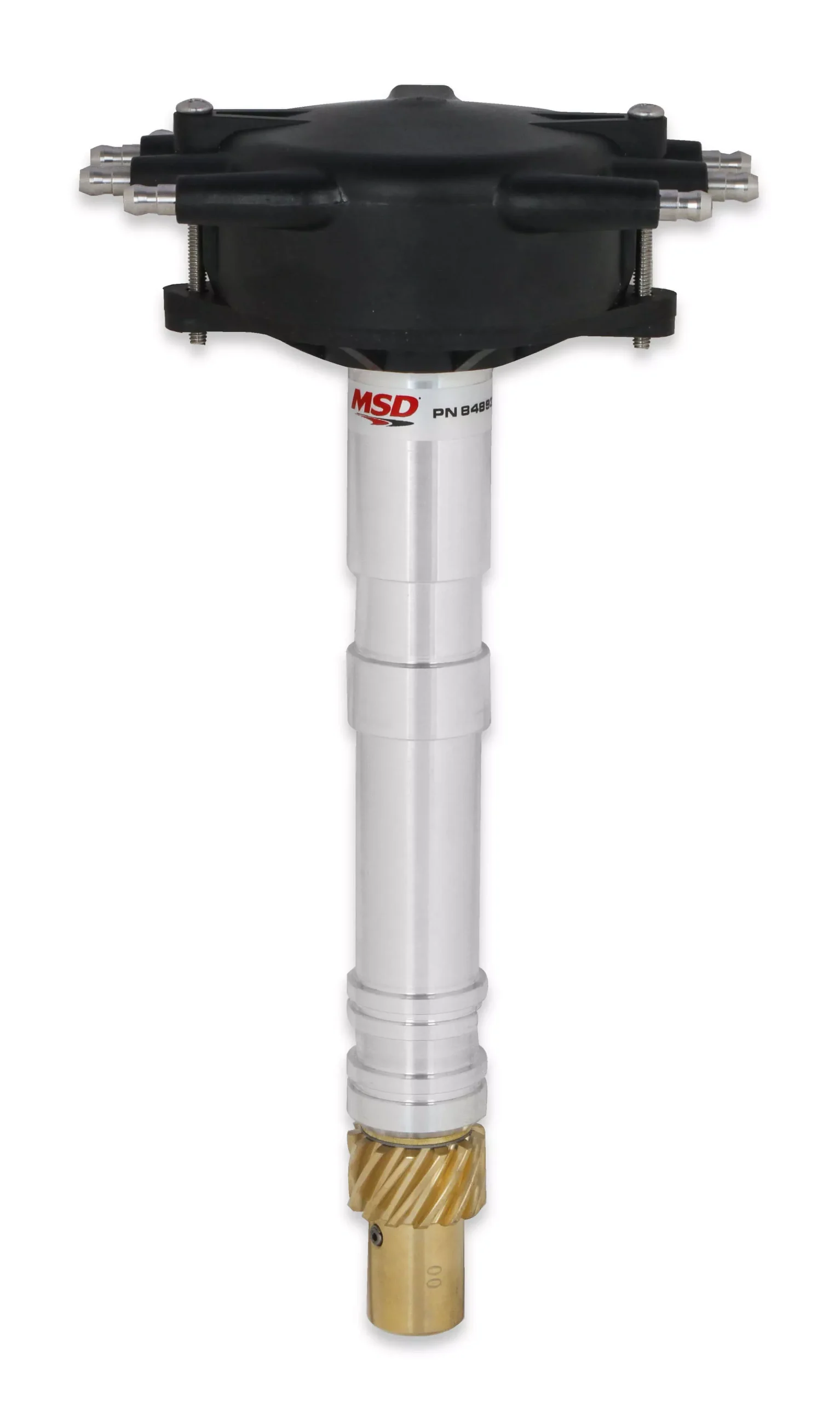 MSD - Chevy Crank Trigger Distributor with Black Crab Cap