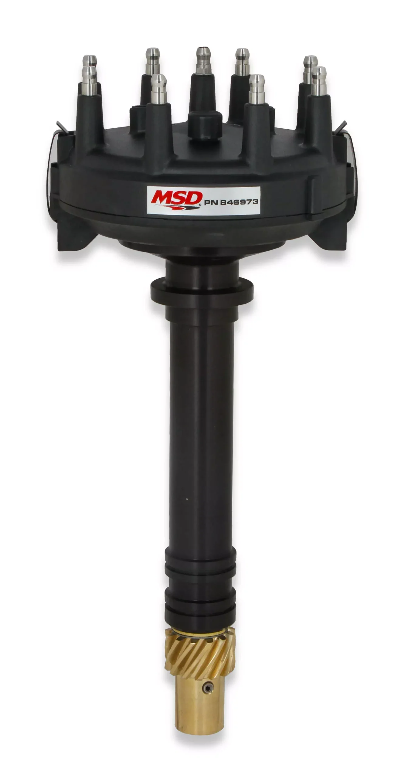 MSD - MSD Black Chevy Low-Profile Crank Trigger Distributor
