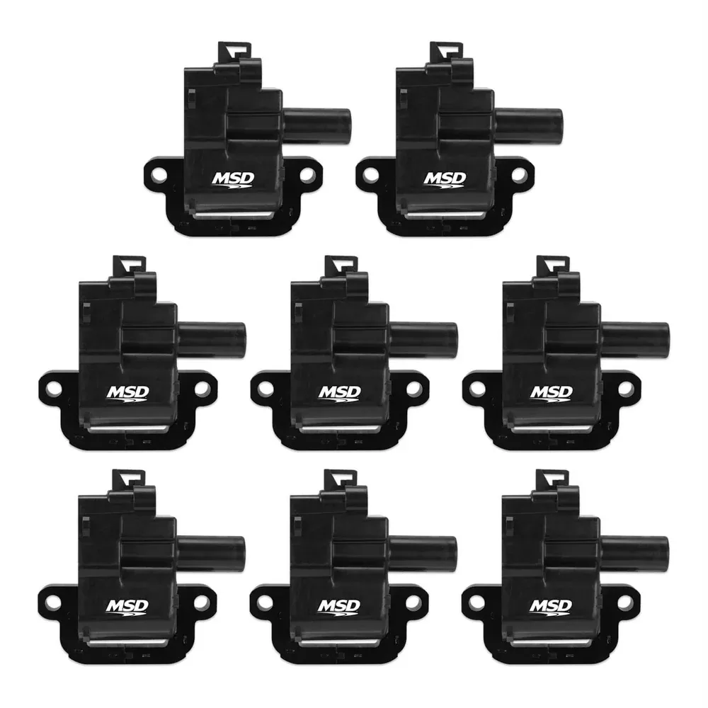 MSD - MSD Ignition Coil - GM LS Blaster Series - LS1/LS6 Engines - Black - 8-Pack