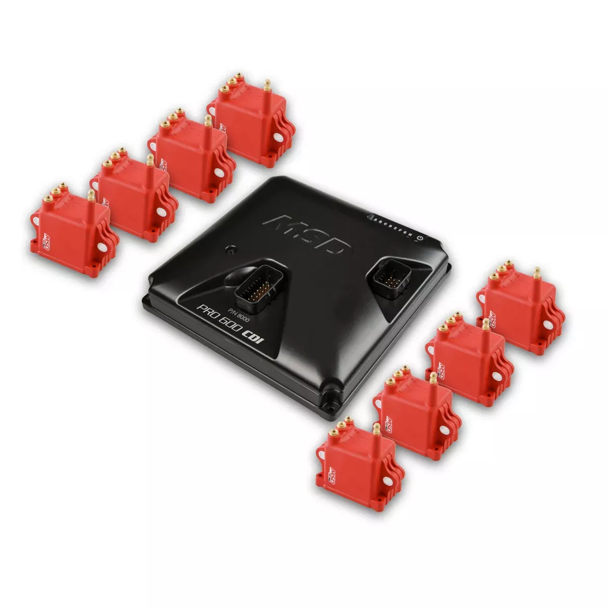 MSD - MSD PRO 600 CDI Ignition and Coil Kit - Red Coils