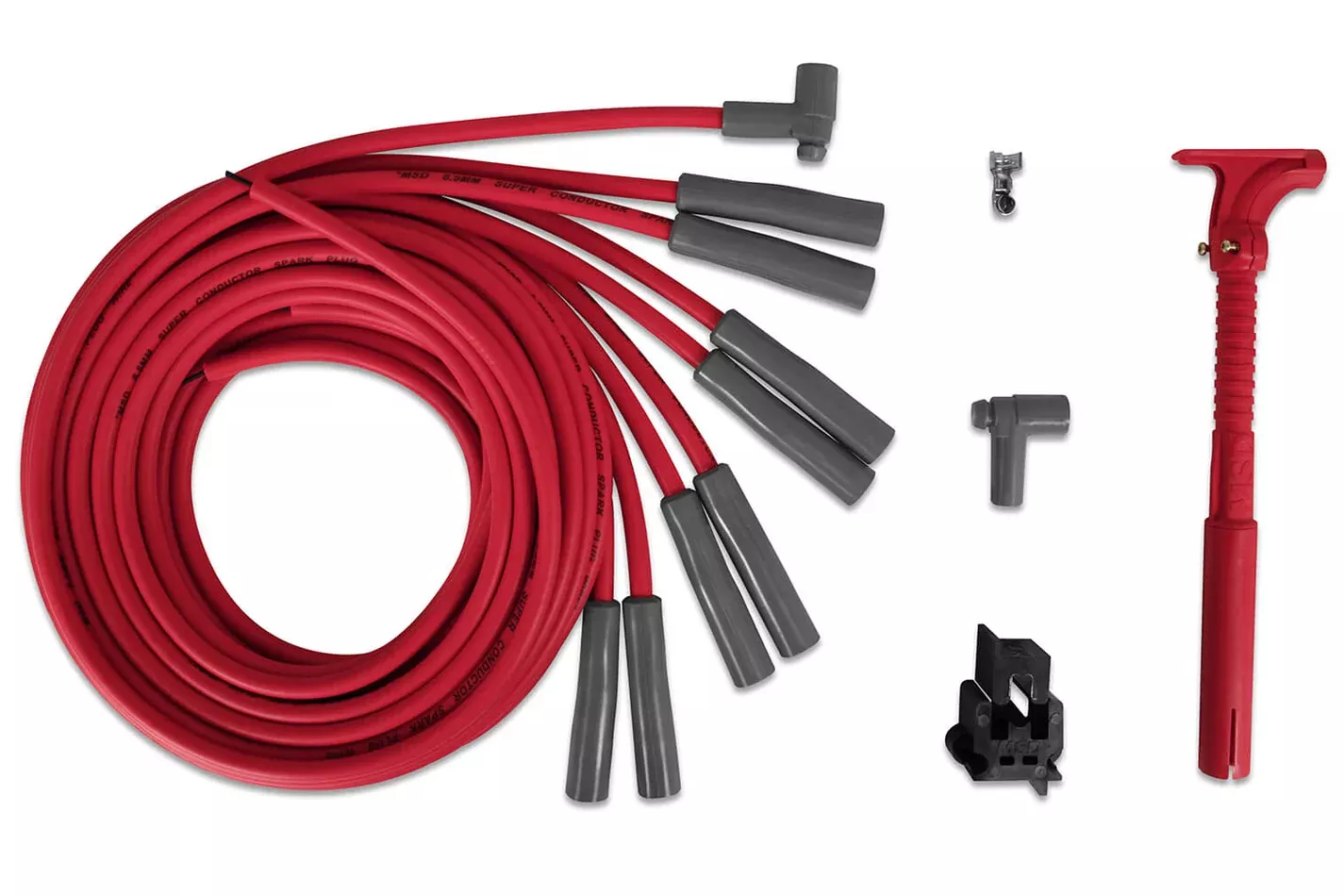 MSD - MSD Super Conductor Spark Plug Wire Set Ford and Chrysler Hemi Pro Stock Head