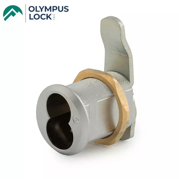 Olympus - CR25 - Interchangeable Core Cam Lock - Less Core - Cylinder Diameter 1-1/8" - Satin Chrome