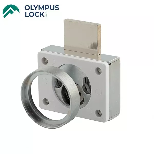 Olympus - SLT -Rim Cylinder Conversion Kit - Satin Chrome - Optional Closing Mechanism