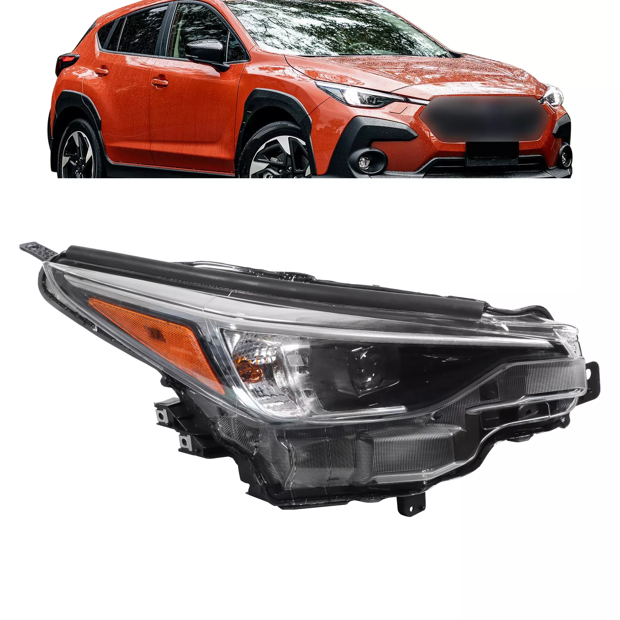 Passenger Side Replacement for Subaru Impreza Crosstrek 2024-2025 Headlights Assembly w/AFS Front Head Lamp