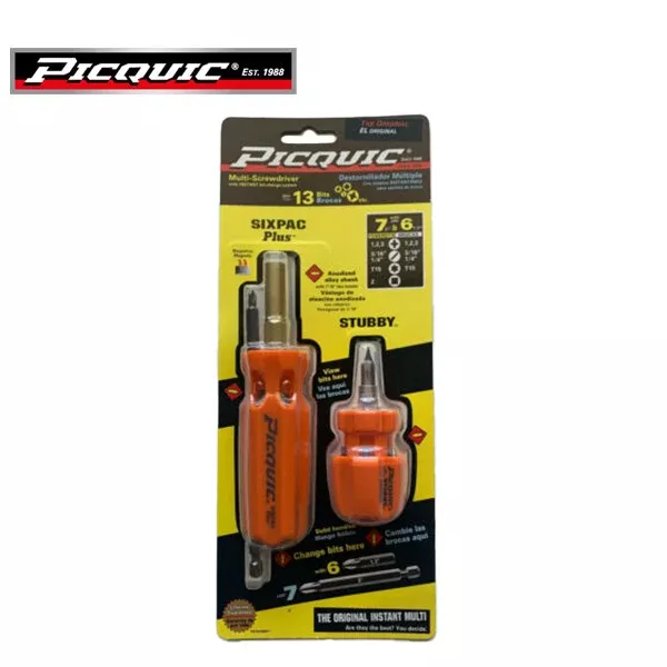 PICQUIC - SixPac Plus and Stubby 88911 - With Multiple Bits