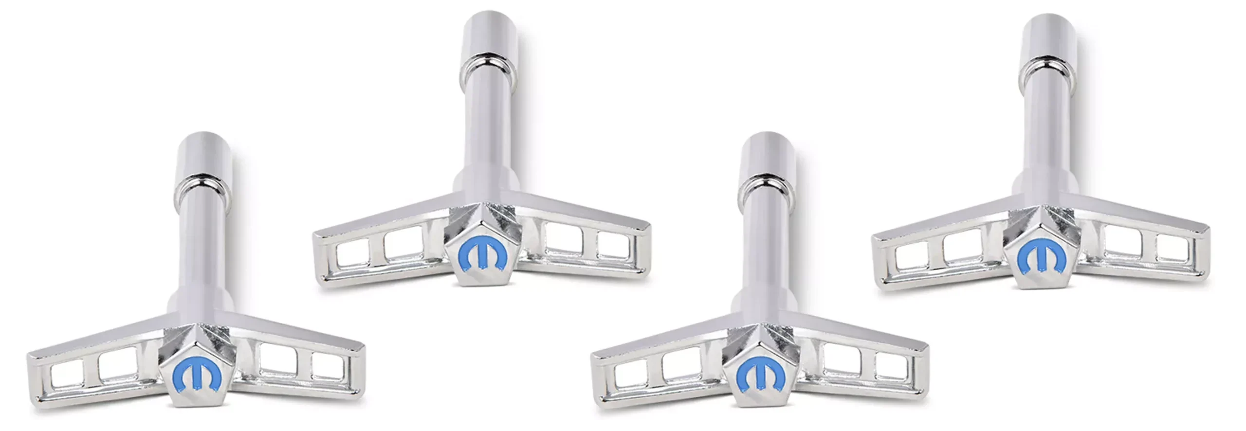 Proform - Mopar V/C Wing Nuts Chrome Blue Emblem