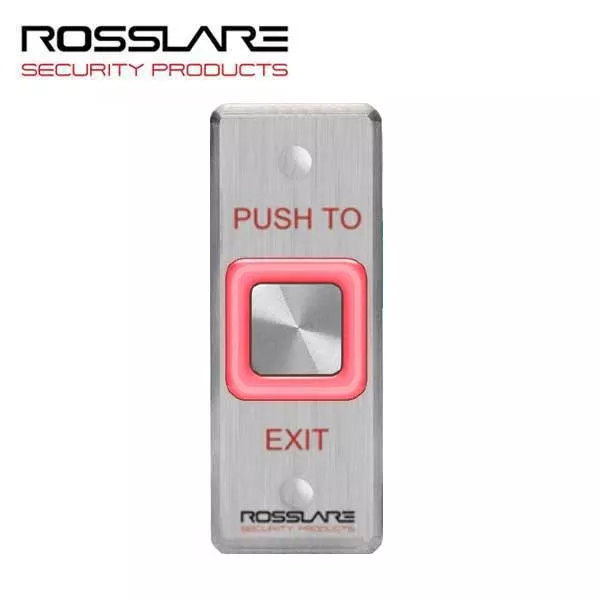 Rosslare - EX17EO - Request To Exit Button w/Toggle - Mullion Size - Digital Piezo- 12-24 VDC