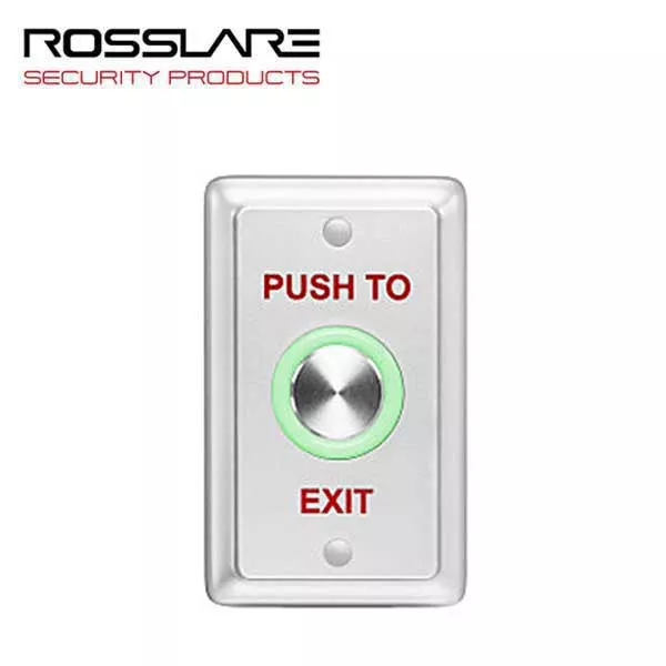Rosslare - EXHO4 -Elegant Push Button Switch w/Light Ring - N.O. Piezo - 8-30 VDC