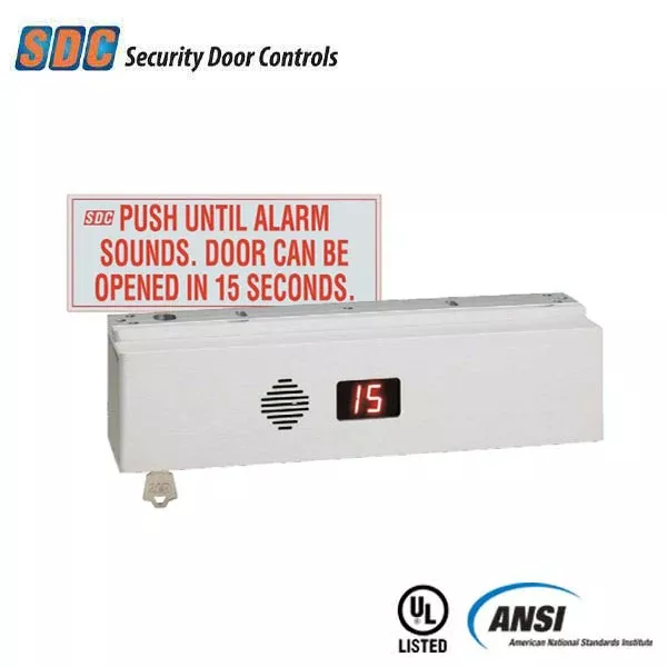 SDC - 1511SNAKV - Single Delayed Egress - EM Lock - Selectable Delayed - Surface Mount - 1650lbs. - 12/24VDC - Aluminum - Fire Rated - Grade 1