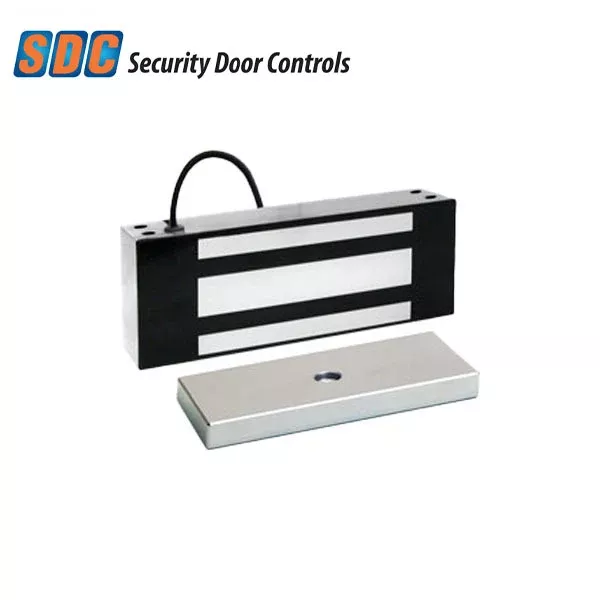 SDC - E6200 - Single Magnetic Lock - Surface Mount - Weatherized - 1200lbs. - 12/24VDC - Satin stainless steel - Grade 1