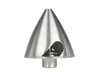 Spinner, 2″, Aluminum w/4mm & 5mm Collets